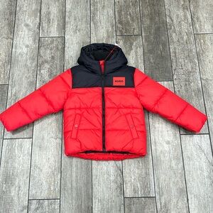 100% Authentic Hugo by Hugo Boss Kids Puffer Hooded Jacket - NWT